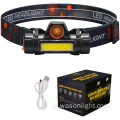 Headlamp LED Magnetic USB Headlight Isi Ulang